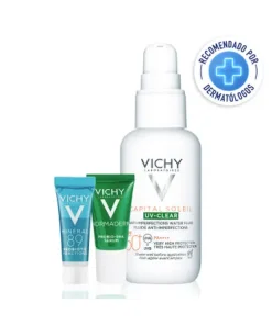 KIT CAPITAL SOLEIL MATIFICANTE + M89 + SÉRUM ANTI-IMPERFECCIONES