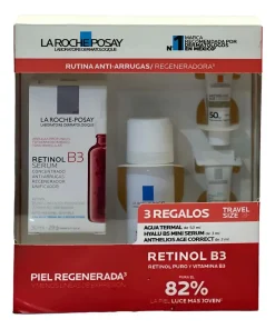 KIT RETINOL B3 SÉRUM + AGUA MICELAR + HYALU B5 + ANTHELIOS AGE CORRECT